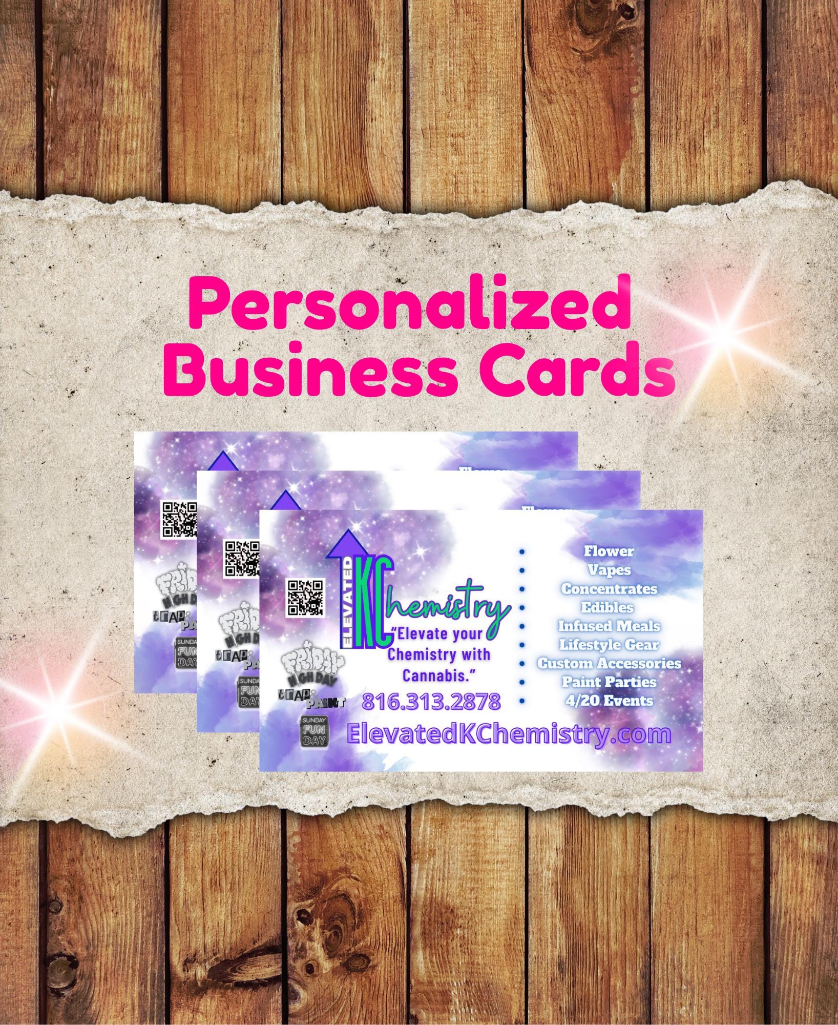 Custom Business Cards: Personalized Graphic Design, Print Ready