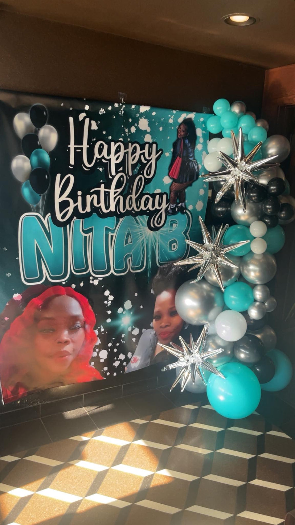 Personalized Vinyl Backdrop