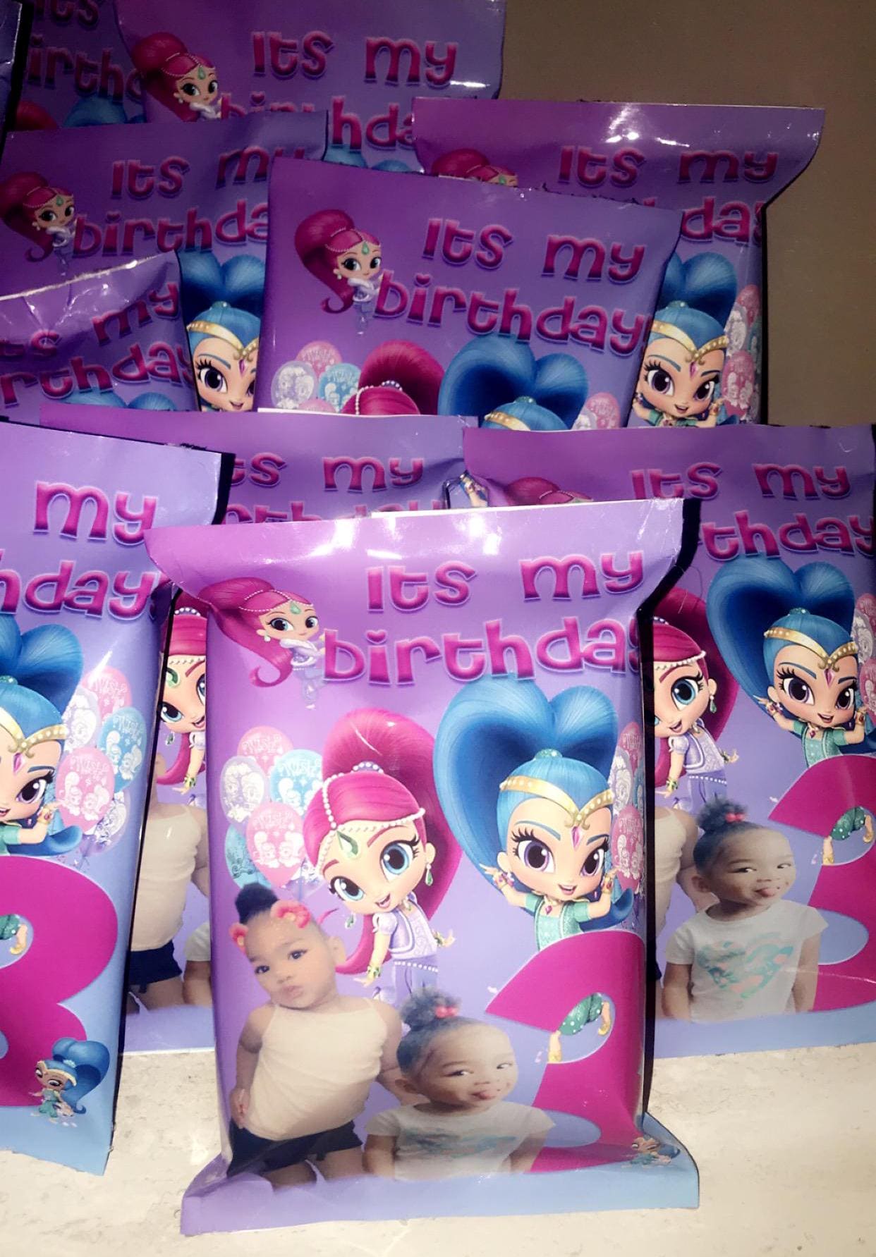 Personalized Party Chip Bags: Custom Theme Snack Wrappers