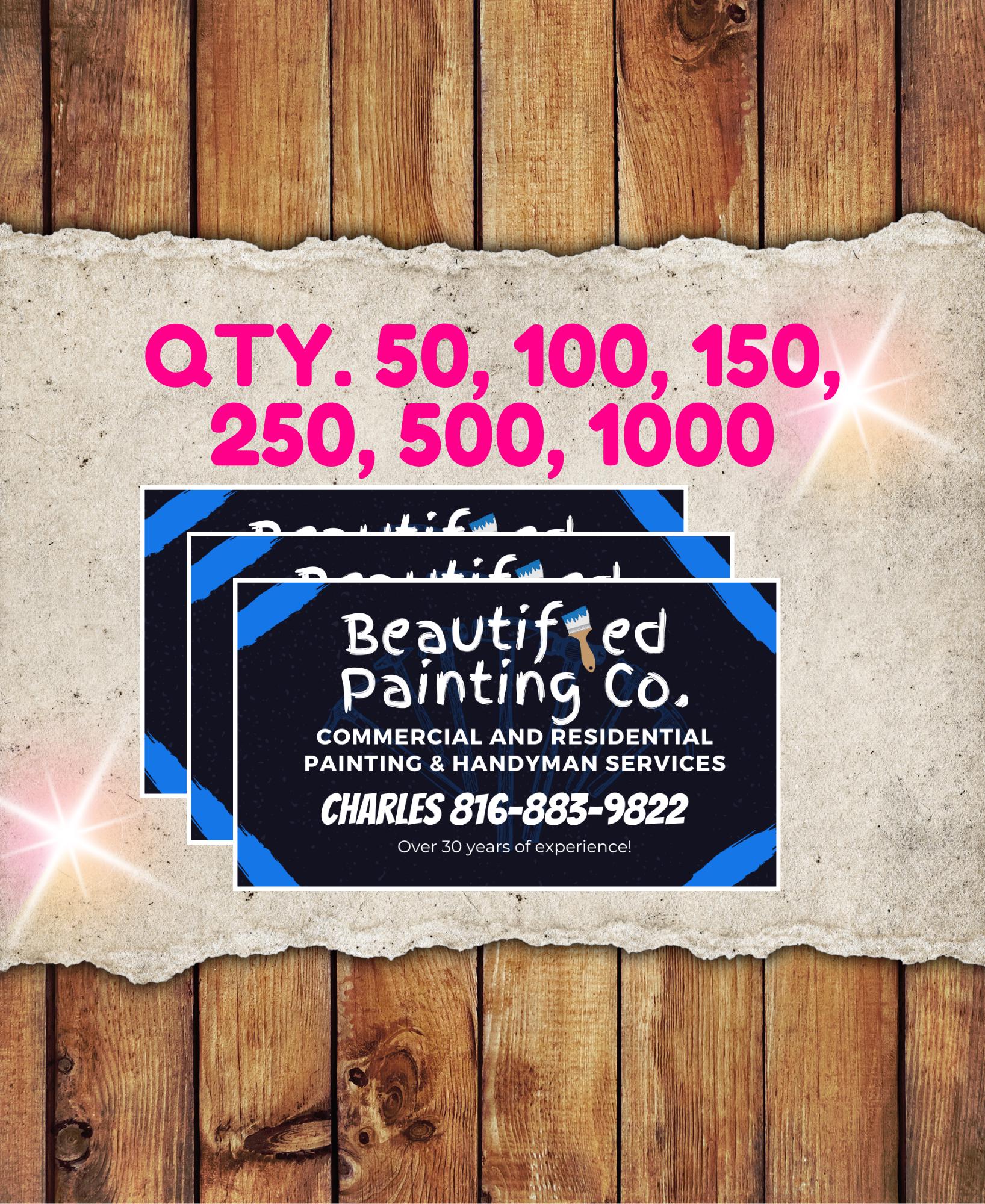 Custom Business Cards: Personalized Graphic Design, Print Ready