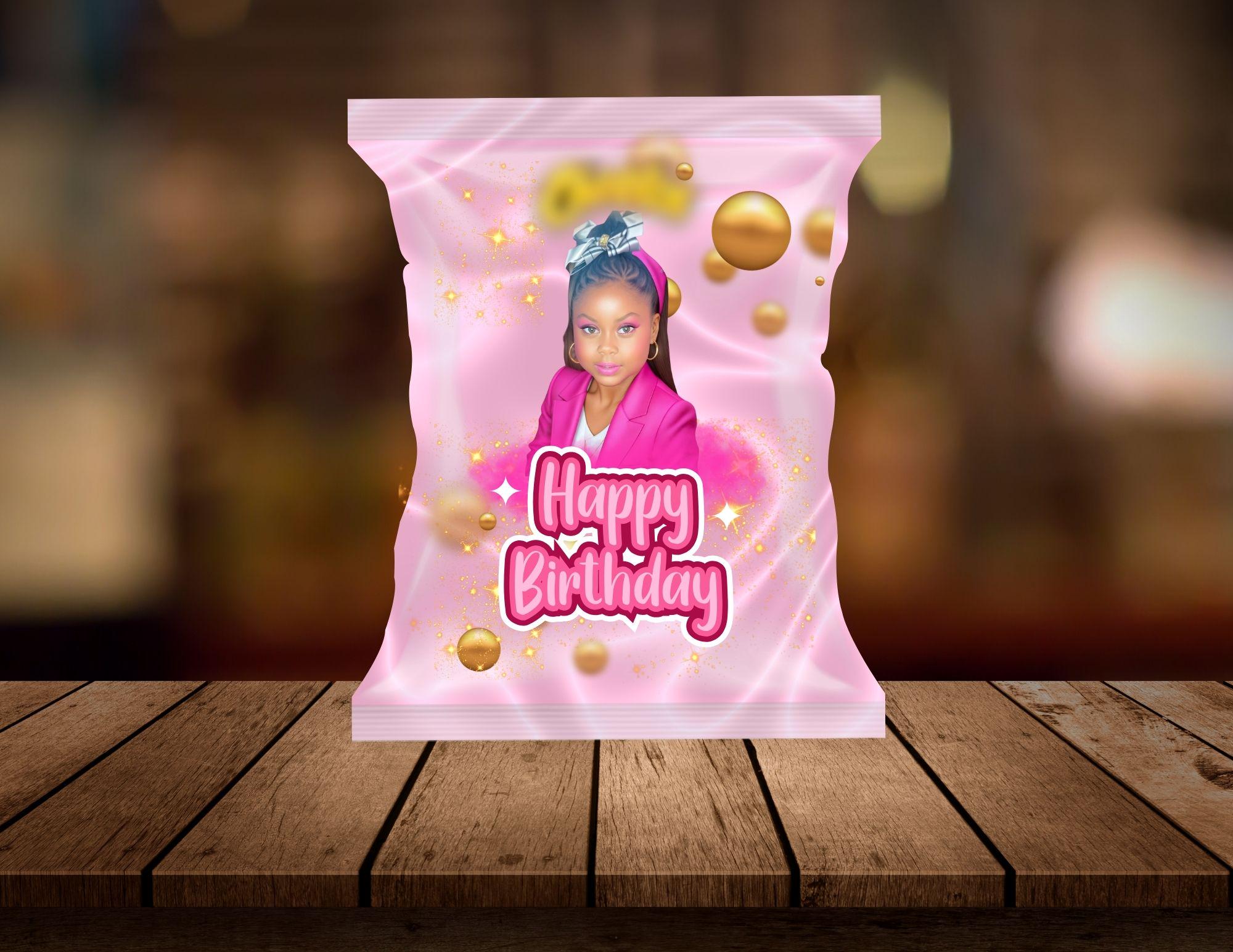 DIY Chip Bag Wrapper Label Template: Canva Editable (Digital Download)