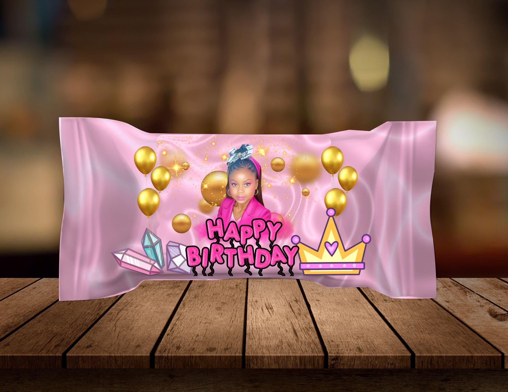 DIY Rice Krispie Wrapper Template, Digital Wrapper, Canva Editable Party Favor, Customizable Treat Bag