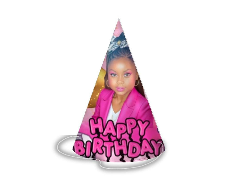 DIY Party Cone Hat Template: Canva Editable Label (Digital Download)