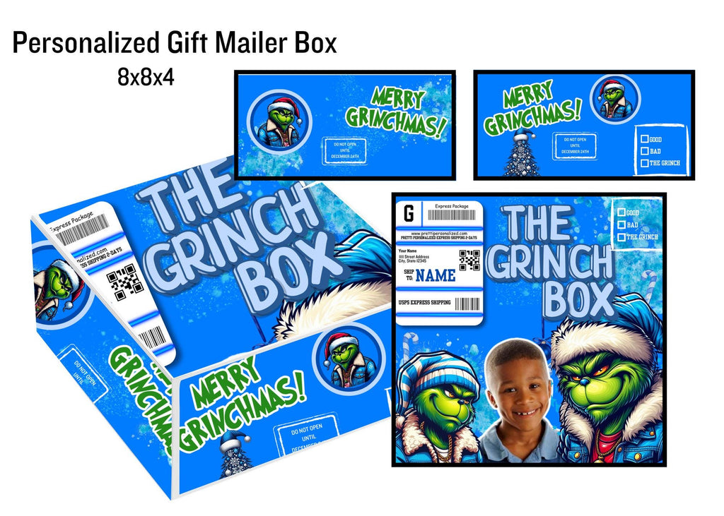 DIY Personalized Gift Mailer BOX, Gift Box Template, Canva Mockup, Custom Treat Box, Graduation Gift, Party Favors, Christmas Mailer Box
