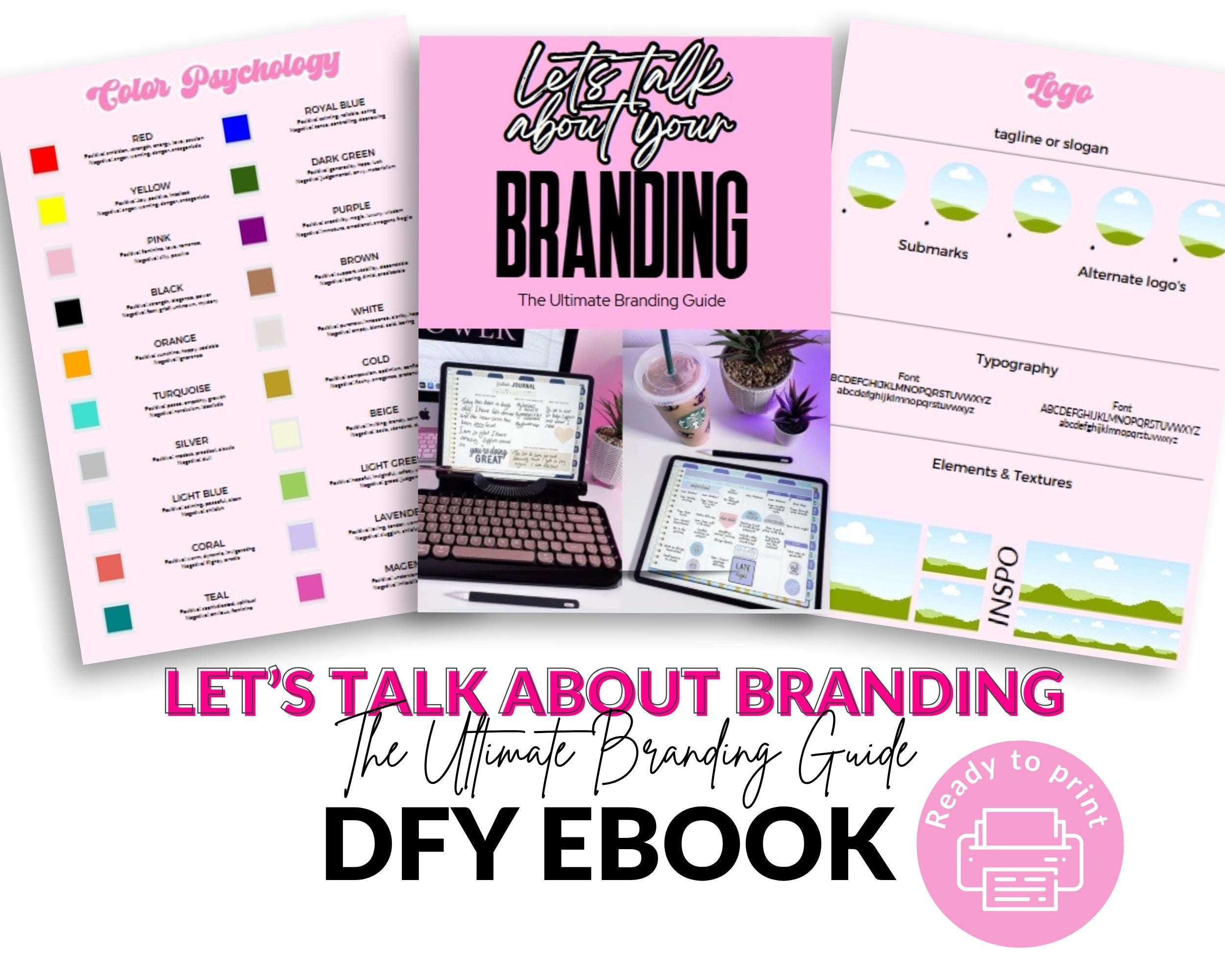 Branding Ebook PLR Resell Template: 39-Page Canva Design (Digital Download