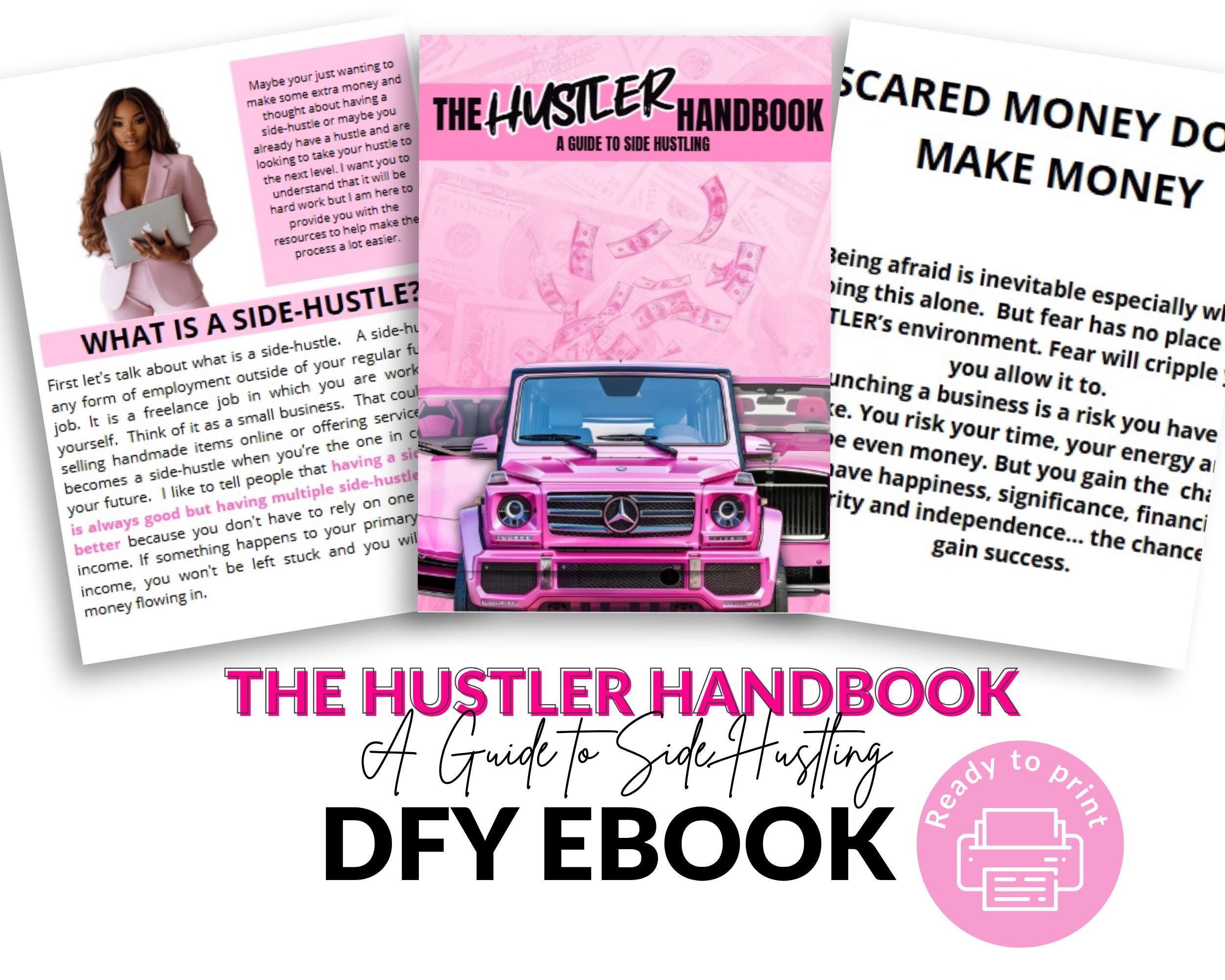 PLR Hustler Handbook Ebook Template: Resell & Rebrand (48 Page Canva Template, Digital Download