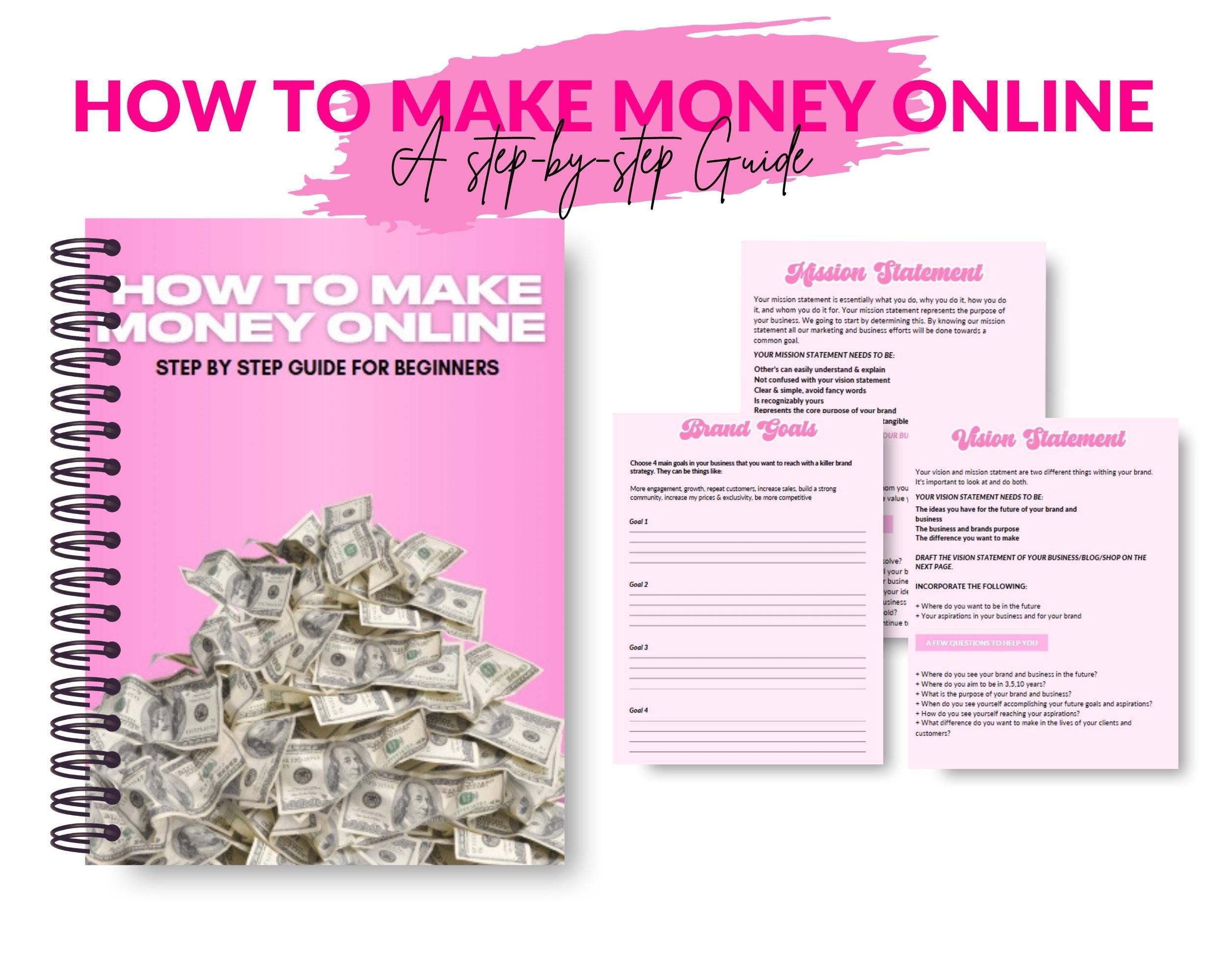 How to make money online EBOOK, PLR EBook to Resell, 37 Page, Template, Digital Ebook, Canva Template, DFY Ebook, Digital Products, Ebook