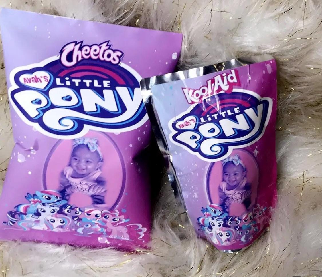 Custom Party Favor Treat Wrappers: Personalized Chip Bags