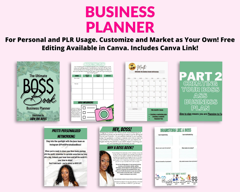 Ultimate Business Planner EBook: Brand Building, Small Business Tips (Digital File ONLY