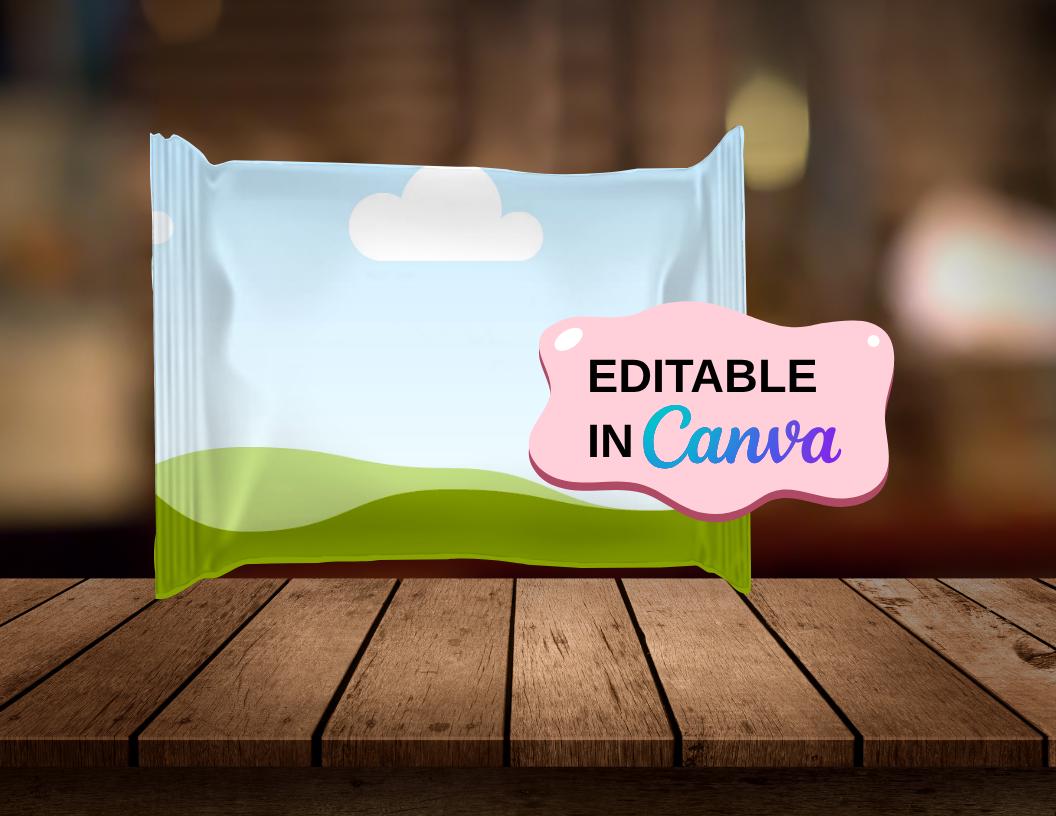 DIY Ring Pop Wrapper Template: Editable Canva Party Favor (Digital Download)