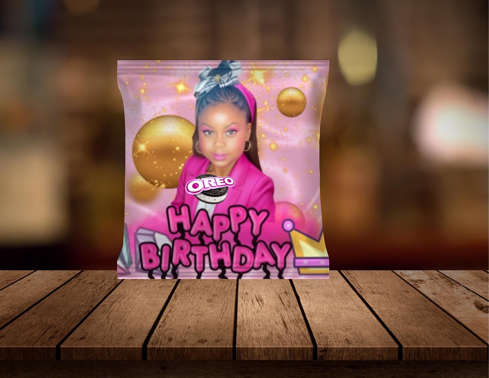 DIY Oreo Wrapper Label Template: Editable Canva Party Favor (Digital Download)