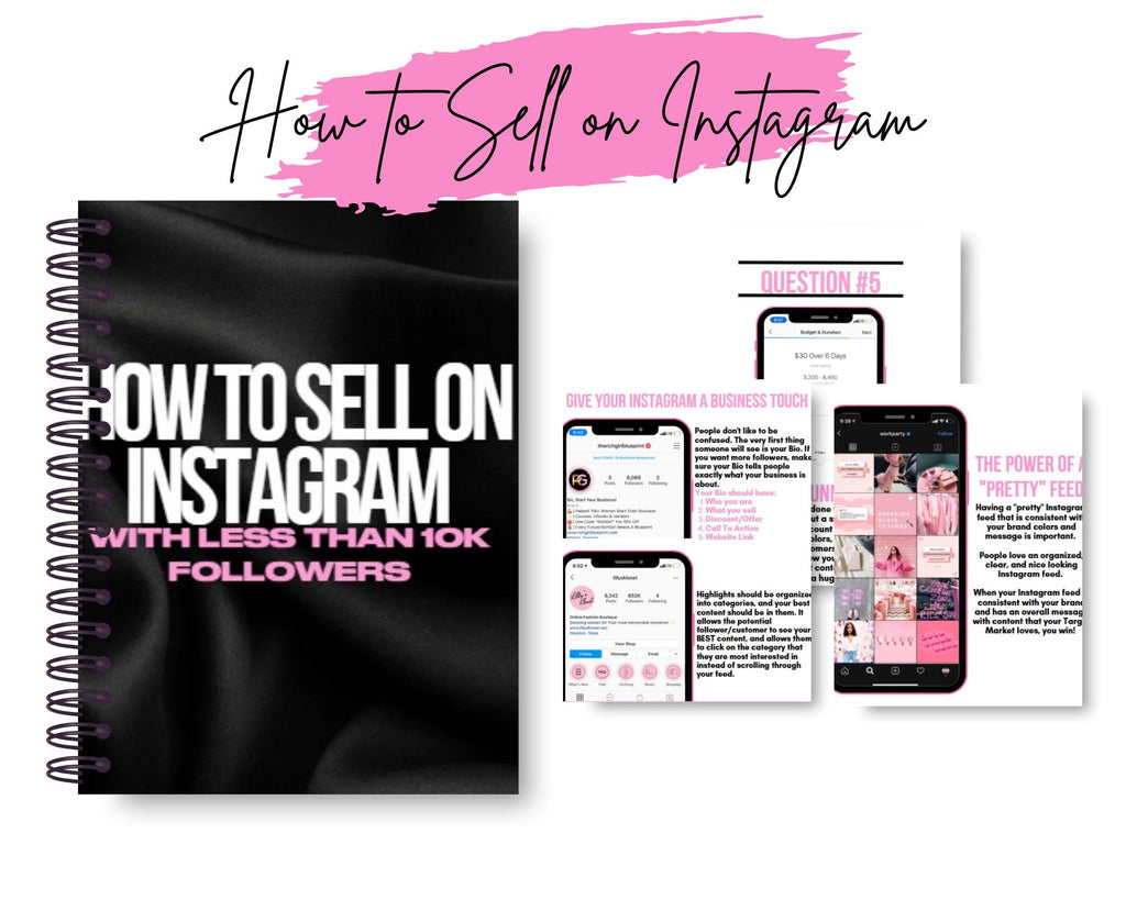 Resellable Instagram Guide Ebook: Canva Template, PLR (Digital Download)