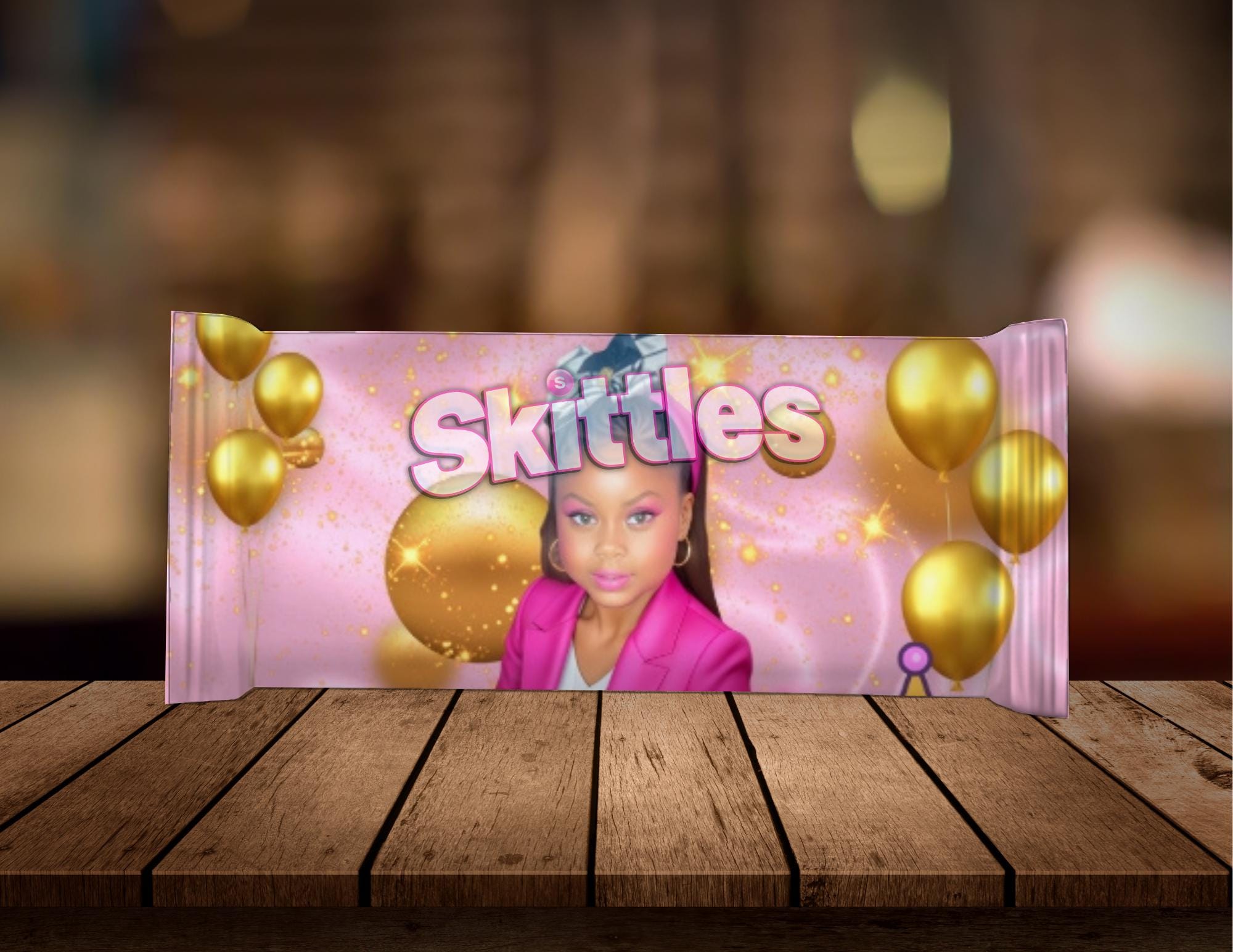 DIY Skittles Candy Wrapper Template: Editable Canva Label (Digital Download)