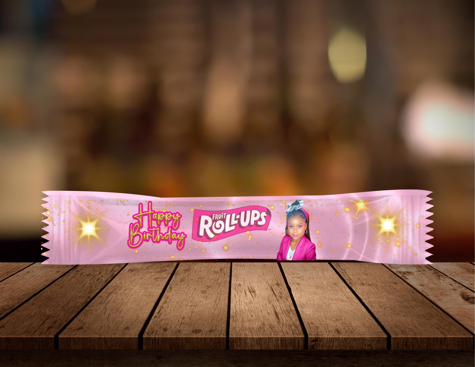 DIY Snack Wrapper Label Template: Customizable Party Favor, Canva Editable
