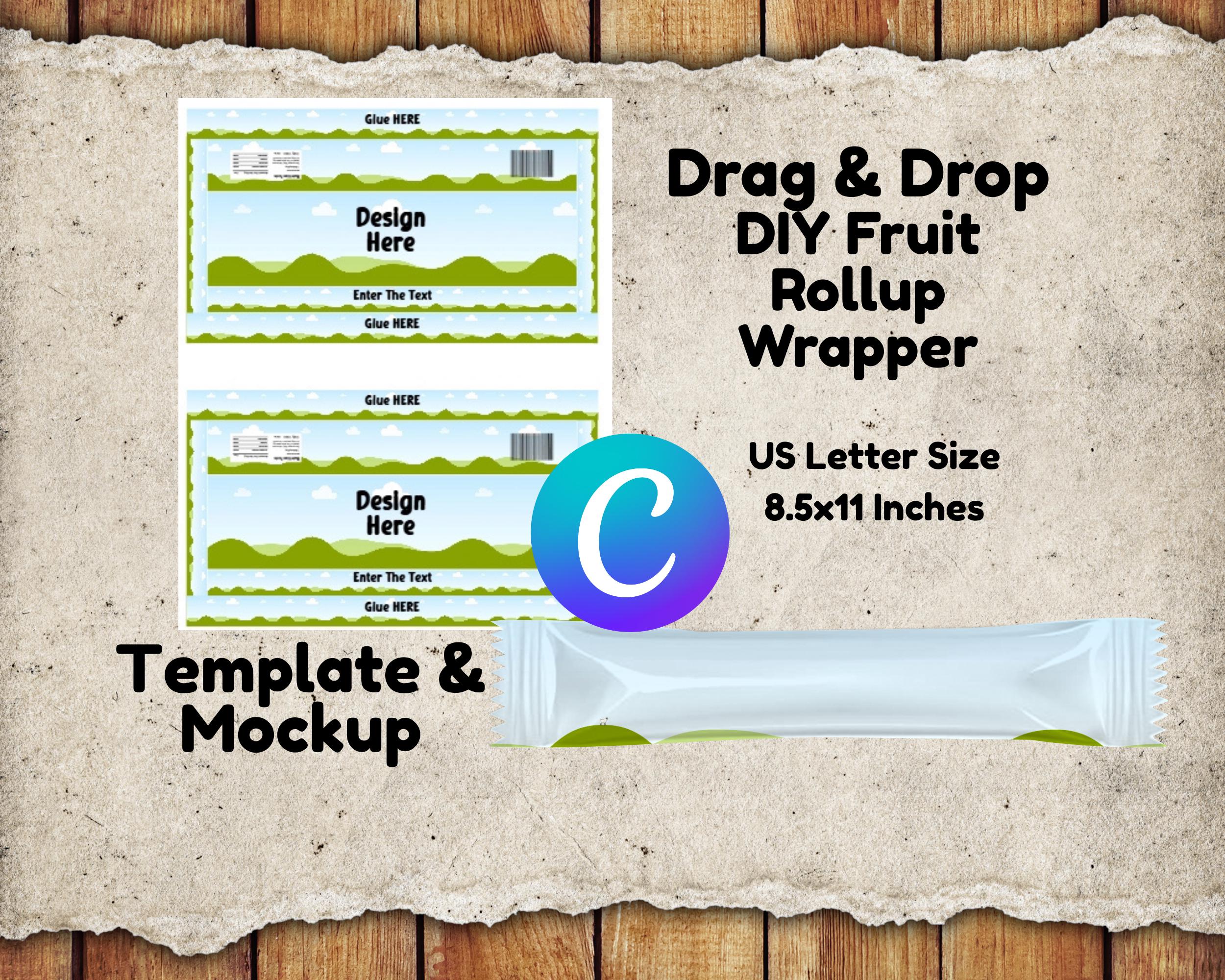 DIY Snack Wrapper Label Template: Customizable Party Favor, Canva Editable