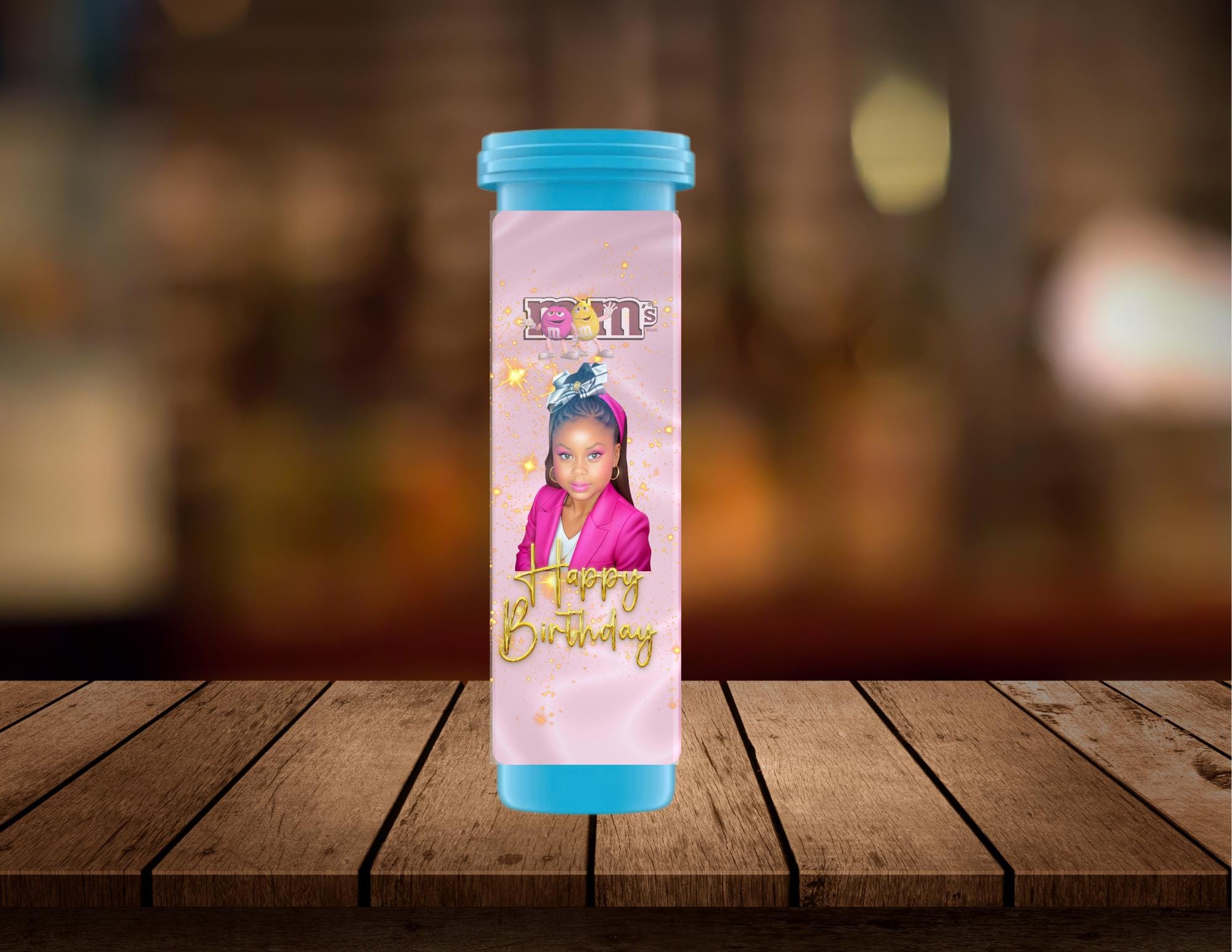 DIY Candy Tube Template: Donut Design, Editable Label (Canva, 30/50g)