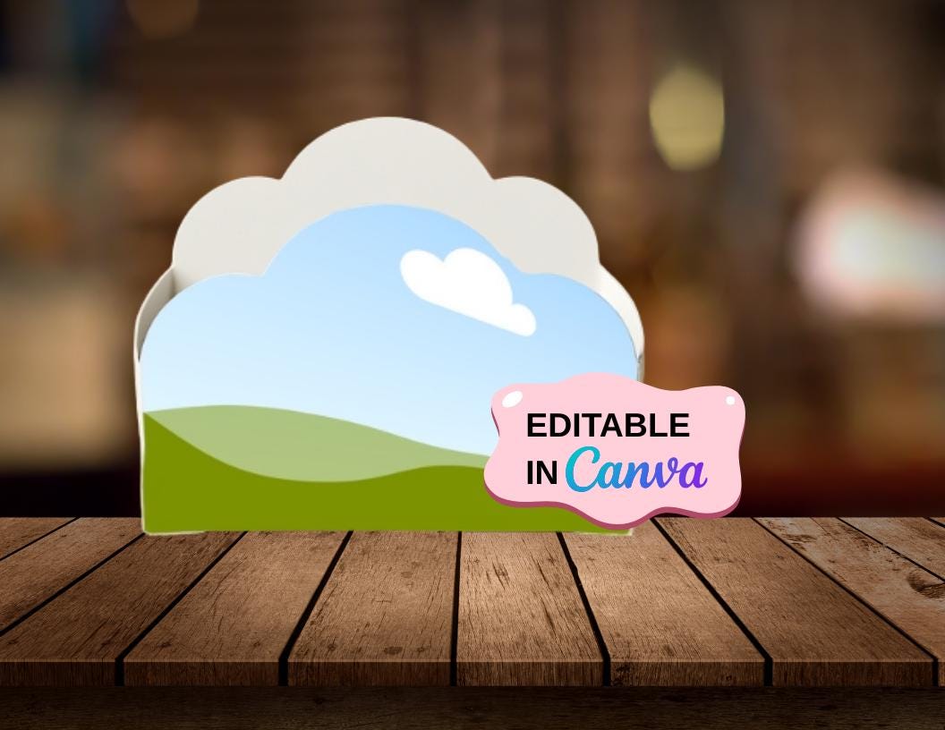 DIY Donut Box Template: Canva Editable Label Wrapper & Mockup