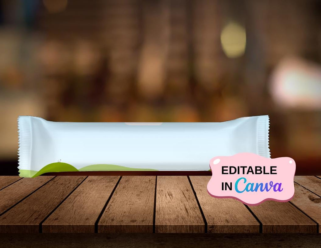 DIY Chewy Taffy Candy Wrapper Label Template: Canva Editable (Digital Download